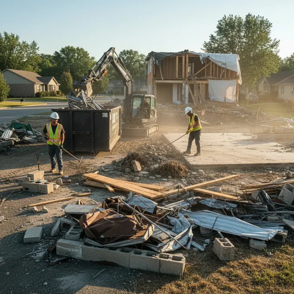House and yard demolition cleanup in Wilmington NC