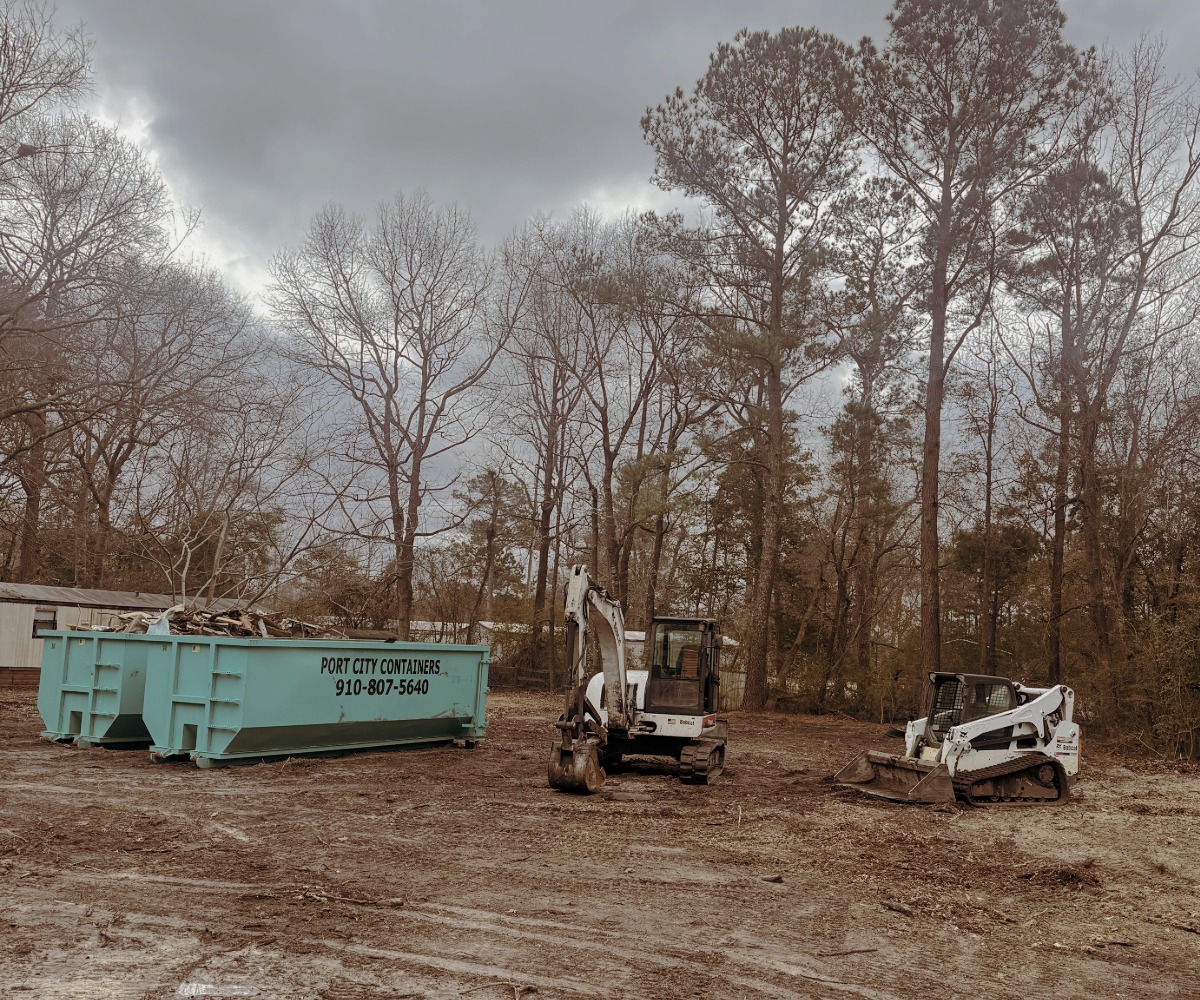 Land clearing and site preparation in Wilmington NC