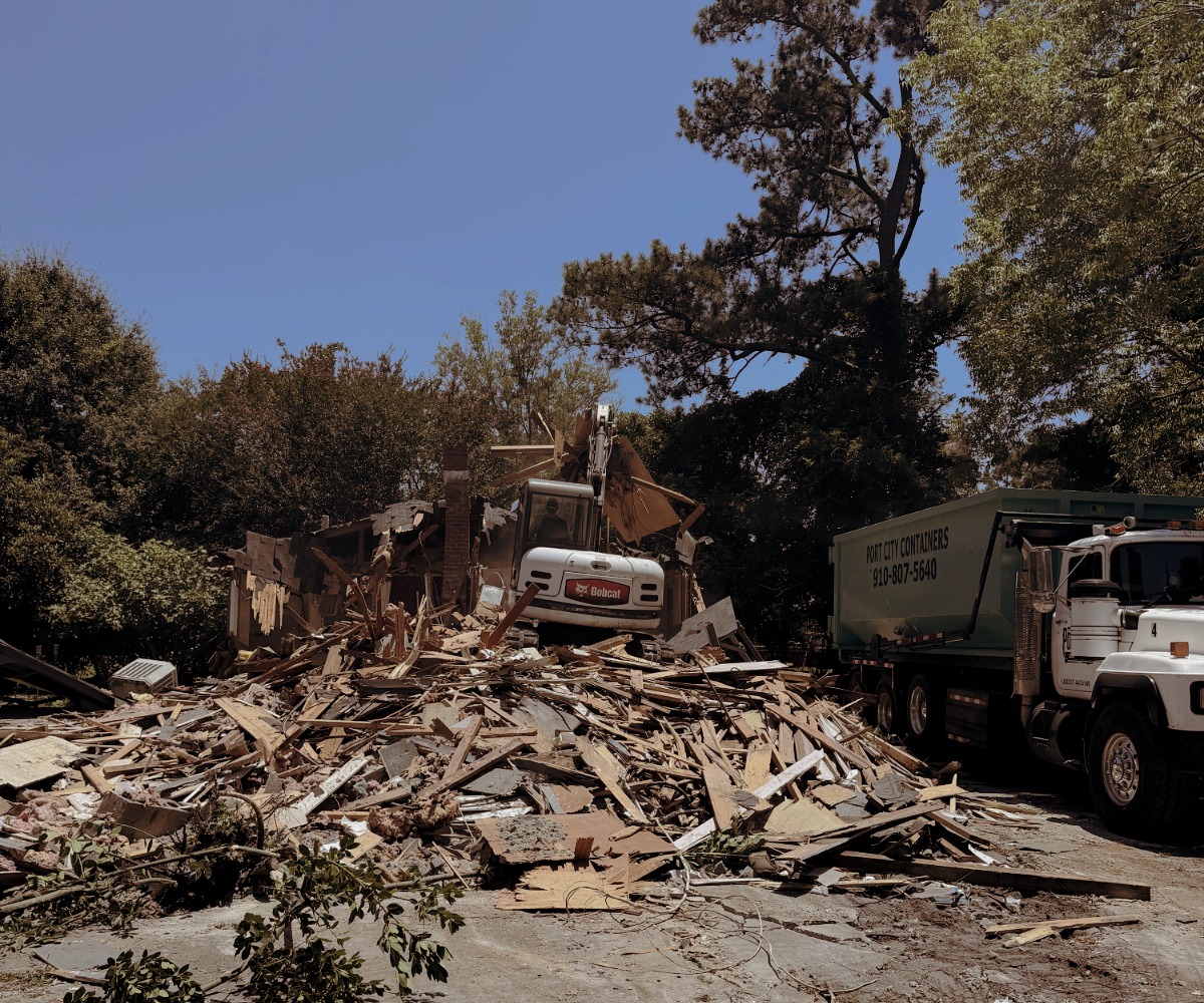 Lot grading and site leveling in Wilmington NC